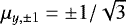 $\mu_{{y},0}=0$