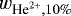 $w_{\textrm{He}^{2&#x002B;},10\%}$