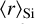 $ \langle r \rangle_{\textrm{{Si}}}$