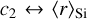 $c_2 \leftrightarrow \langle r \rangle _{\textrm{Si}}$