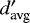$d&#x0027;_{\text{avg}}$
