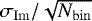 $\sigma_{\rm{Im}}/\sqrt{N_{\rm{bin}}}$