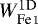 $W_{\mathrm{\ion{Fe}{i}}}^{\mathrm{1D}}$