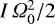 Mathematical equation: $I\,\Omega_0^2/2$