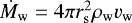 Mathematical equation: $\dot{M}_{\mathrm w}=4\pi r_{\mathrm s}^2 \rho_{\mathrm w} v_{\mathrm w}$