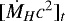 Mathematical equation: $[\dot{M}_Hc^2]_t$