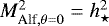Mathematical equation: $M_{\textrm{Alf}, \theta=0}^{2}=h_{\star}^{2}$