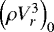 Mathematical equation: $\Bigl(\rho V_{r}^3\Bigr)_0$