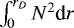 Mathematical equation: $\int_0^{r_D} N^2 {\textrm{d}}r$