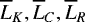 Mathematical equation: $\overline{L}_K,\overline{L}_C,\overline{L}_R$