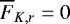 Mathematical equation: $\overline{F}_{K,r} =0$