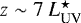 Mathematical equation: $z\sim 7\ L^{\star}_{\textrm{UV}}$