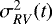 Mathematical equation: $\sigma^2_{RV}(t)$