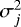 Mathematical equation: $\sigma^2_{j}$
