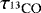 Mathematical equation: $\tau_{{}^{13}\textrm{CO}}$