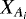 Mathematical equation: $X_{A_{i}}$