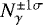 Mathematical equation: $N_{\gamma}^{\mathrm{\pm1\sigma}}$