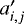Mathematical equation: $a'_{i,j}$