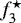 Mathematical equation: $f_3^{\star}$