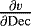 Mathematical equation: $\frac{\partial v}{\partial {\mathrm{Dec}}}$