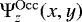 Mathematical equation: $\mathrm{\Psi}^{\mathrm{Occ}}_{z}(x,y)$