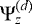 Mathematical equation: $\mathrm{\Psi}^{(d)}_{z}$