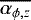 Mathematical equation: $\overline{\alpha_{\phi,z}}$