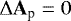 Mathematical equation: \begin{equation*} { {\rm{\Delta}} \mathbf A_{\textrm{p}} = 0 }\end{equation*}
