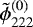 Mathematical equation: $\tilde{\phi}^{(0)}_{222}$