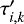 Mathematical equation: $\tau^{\prime}_{i,k}$