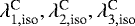 Mathematical equation: $\lambda_{1,{\text{iso}}}^{\text{C}},\lambda_{2,{\text{iso}}}^{\text{C}},\lambda_{3,{\text{iso}}}^{\text{C}}$