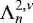 Mathematical equation: $ {\mathrm{\Lambda}}_n^{2,\nu} $