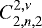 Mathematical equation: $ C_{2,n,2}^{2,\nu} $