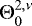 Mathematical equation: $ {\mathrm{\Theta}}_0^{2,\nu} $