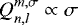 Mathematical equation: $ Q_{n,l}^{m,\sigma} \propto \sigma $