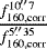 Mathematical equation: $\frac{f_{160,\textrm{corr}}^{10.\!\!^{\prime\prime}7}}{f_{160,\textrm{corr}}^{5.\!\!^{\prime\prime}35}}$