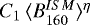 Mathematical equation: $C_{1}\,\langle B_{160}^{ISM} \rangle^{\eta}$