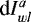 Mathematical equation: $\textrm{d}I_{wl}^a$