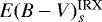 Mathematical equation: $E(B-V)_{s}^{\textrm{IRX}}$