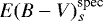 Mathematical equation: $E(B-V)_s^{\textrm{spec}}$