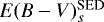 Mathematical equation: $E(B-V)_s^{\textrm{SED}}$