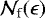 Mathematical equation: $\mathcal{N}_{\textrm{f}}(\epsilon)$