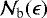 Mathematical equation: $\mathcal{N}_{\textrm{b}}(\epsilon)$