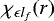 Mathematical equation: $\chi_{\epsilon l_f}(r)$