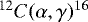 Mathematical equation: $^{12}C(\alpha,\gamma)^{16}$