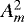 Mathematical equation: $A_{m}^{2}$