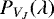 Mathematical equation: $P_{V_J}(\lambda)$