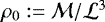 Mathematical equation: $\rho_0:=\mathcal{M}/\mathcal{L}^3$