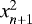 Mathematical equation: $x^{2}_{n+1}$