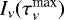 Mathematical equation: $I_{\nu}(\tau_{\nu}^{\textrm{max}})$